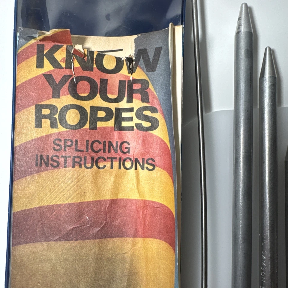 Kit de empalme de cuerda vintage Samson Know Your Ropes con instrucciones y paquete Foto 4 de 4