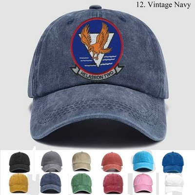 Customized Personalization Embroidered Hat Helasron Two 'Falcons', Trucker Hat