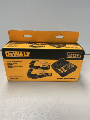 #ad NEW DEWALT 20V Max XR 2 5.0Ah Battery amp; Charger Starter Kit DCB205 2C $99.00