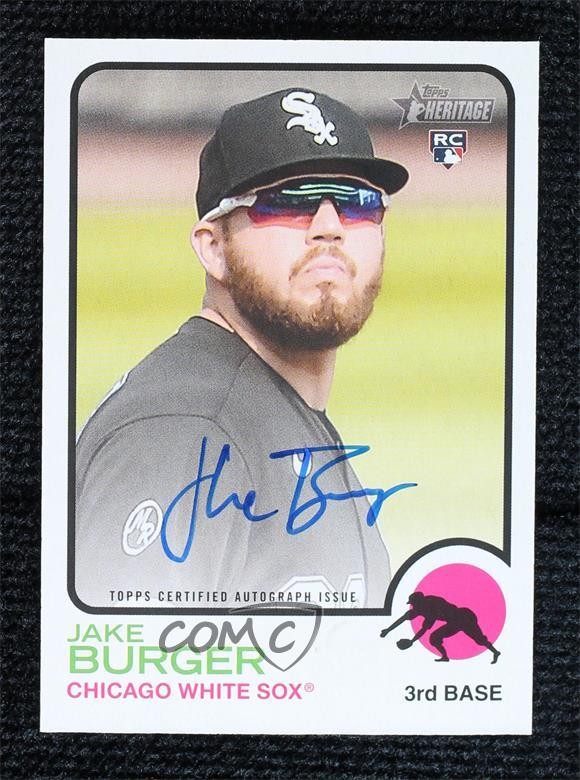 2022 Topps Heritage Real One Auto Jake Burger #ROA-JB Auto 0y9e