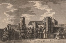 THE CHAPTER HOUSE, HEREFORD, Herefordshire. GROSE 1776 old antique print