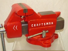 Vintage Sears CRAFTSMAN Machinist Swivel Bench VISE 506-51801 USA 3 1/2" Jaws