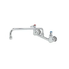 T&S Brass B-2299 8" Wall Mount Workboard Mixing Faucet w/ 14" Swing Spout