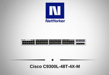 Cisco Catalyst 9300L C9300L-48T-4X-M 48 Port 48x1G 4x10G SFP Switch