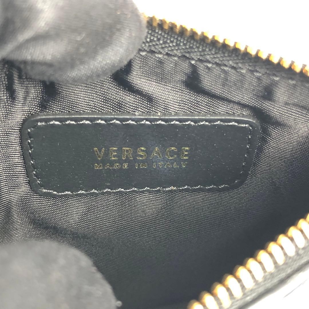 Versace Medusa Wallet Coin Case Black Unisex with Detachable Strap Used thumbnail 11