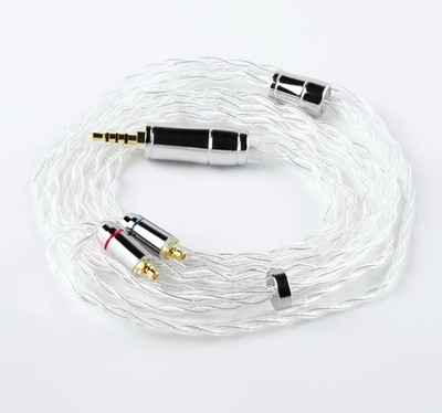 keephifi Earphone Cable-KBEAR Limpid 4 Core Upgraded Cable 4N Purity Silver