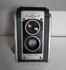 Kodak Duaflex III Vintage TLR Camera w/ Kodet Lens, Black 620 Film