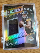 2018 Panini Spectra Next Era Steelers Mason Rudolph Rookie Jersey card. #2. rookie card picture