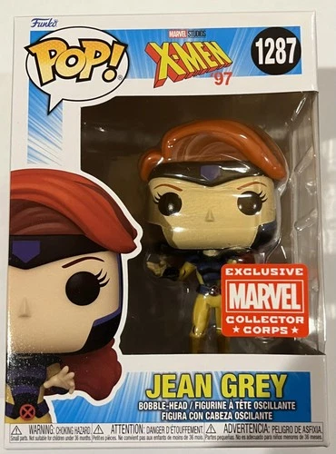 POP! Funko Marvel Collector Corps Exclusive X-Men '97 Jean Grey #1287 w/Acrylic