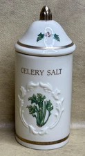 Vtg Celery Salt Lenox Spice Garden 1992 Porcelain Spice Jar & Lid Replacement