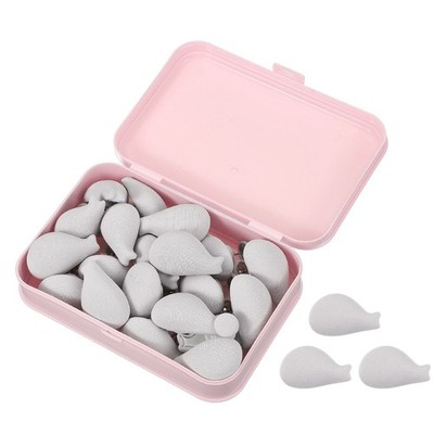 20 Pcs Duvet Cover Pins Clips to Hold Comforter Inside, Gray (Fish)