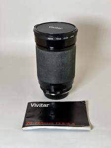 Vivitar 28-200mm f3.5-5.3 Macro Zoom Lens w/ Hoya UV Filter