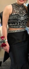 Beautiful Event Dress Black with Jewels  Prom Dress Bridesmaid Size Womens 6