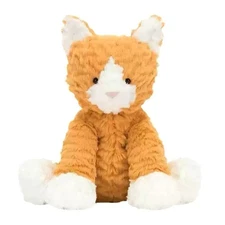 Jelly Cat Fuddlewuddle Ginger Cat 23cm/9" Orange Soft Plush Toy Stuffed Doll NWT