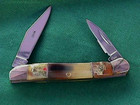 Steel Warrior LITTLE COPPERHEAD Ram Ox Horn Folding Pocket KNIFE Mint by Frost — photo 1