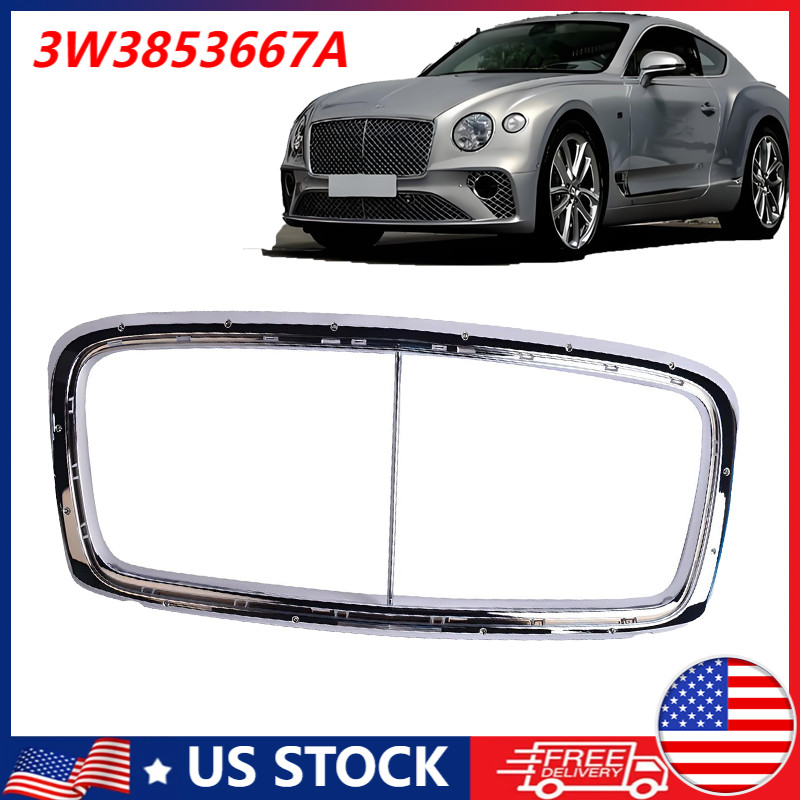 main radiator grille chrome trim 3W3853667A For Bentley Continental GTC GT 12-17