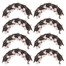 50 Pcs Graduation Cap Charms Keychain College for Jewelry Making Graduate Hat