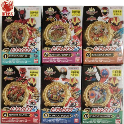 SG Sentai Ring 02: 6 Set No.1 Sentai Gozyuger Bandai Power Rangers NEU