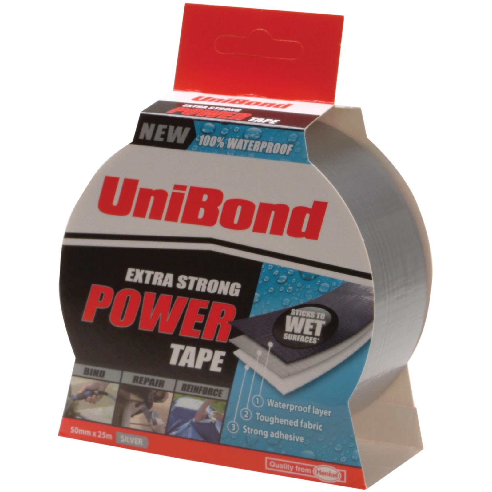 UniBond Powertape 50mm x 25m Silver