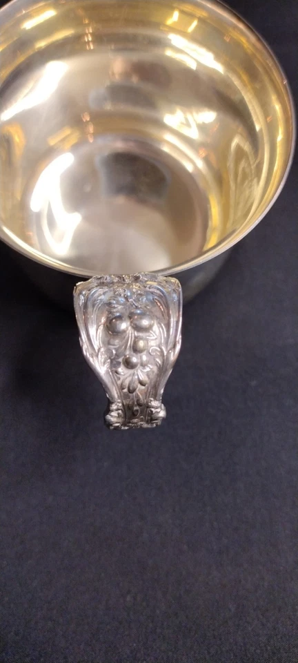 Taza bebé Francis I de Reed and Barton plata esterlina lavado en oro #X568, 3" de alto Foto 4 de 4