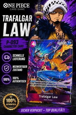 One Piece Card Game Trafalgar Law P-093 Promo Illustration Box Vol.6 EN NM