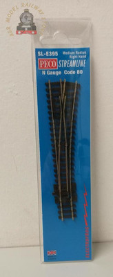 Peco SL-E395 Code 80 Electrofrog Medium rechte Handspitze