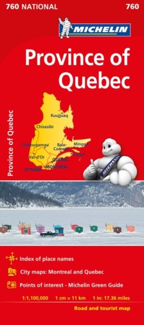 Quebec - Michelin Map 760 by Michelin (2017, Sheet Map, Folded) - Image 6