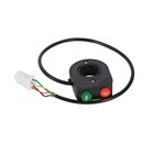 12V Horn Head Light Black On Off Button Handlebar Switch For Motorcycle Scooter