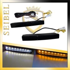 LED Tagfahrlicht Set E4 R87 Blinker Funktion Smoke schwarz für Hyundai