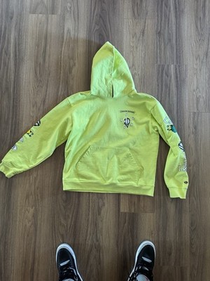 Rare Chrome Hearts x Matty Boy Chain Link Pullover Lime Green Hoodie
