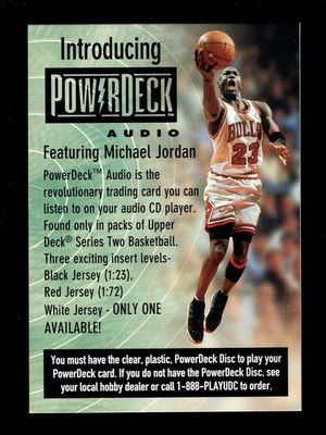 1998 UPPER DECK POWERDECK PROMO MICHAEL JORDAN BULLS