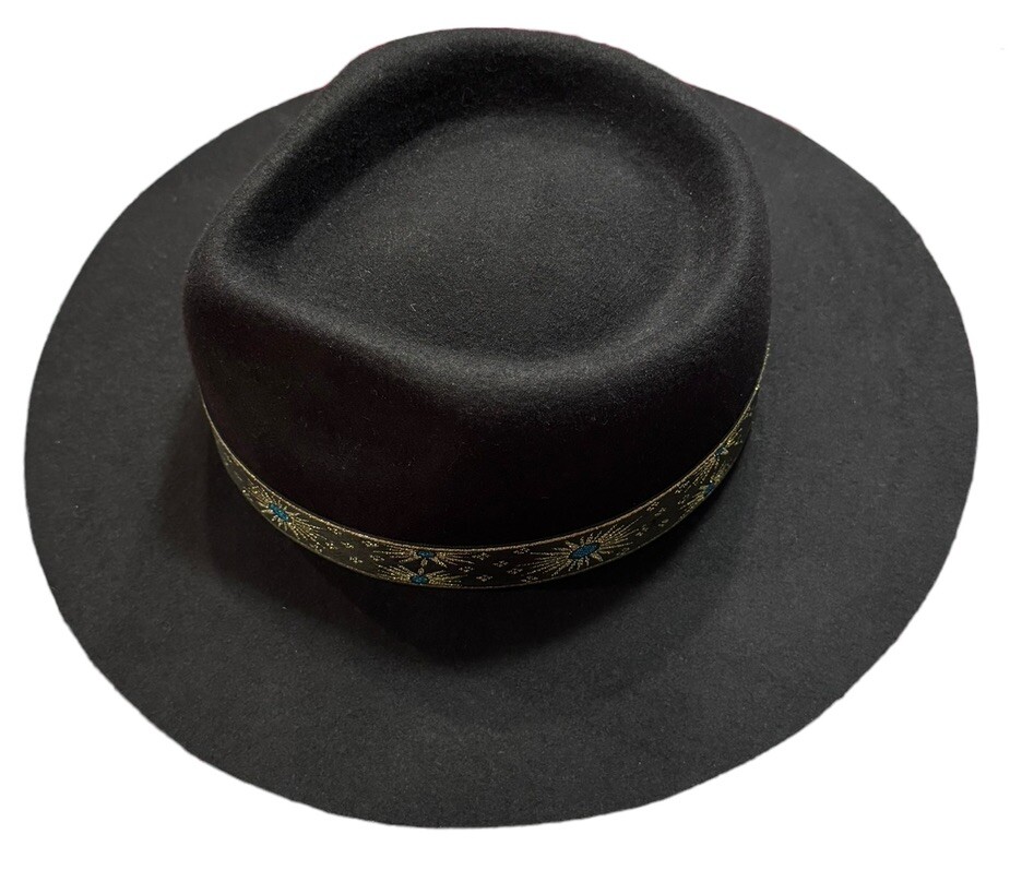 Lack of Color The Phoenix Ribbon Band Fedora Black Hat Size  display picture 2