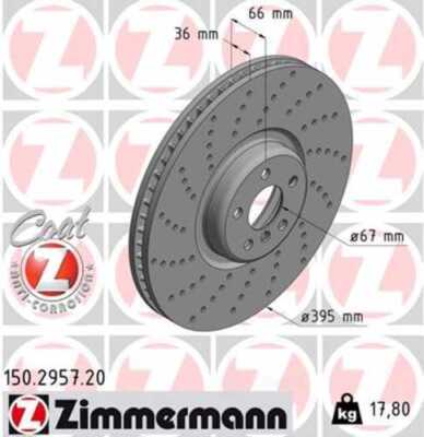 LORDCO - ZIMMERMAN 150295720 Disc Brake Rotor