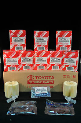 04152-YZZA1, Qty 10, Toyota / Lexus Oil Filters With Drain Plug Gaskets