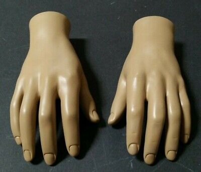 Fleshtone Left Hand Male Mannequin Jewelry Display Hand
