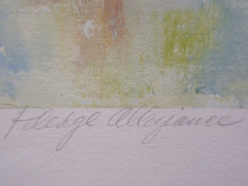HILDA RINDOM - "PLEDGE ALLEGIANCE" OFFSET LITHO HAND SIGNED EDITION - Picture 7 of 8