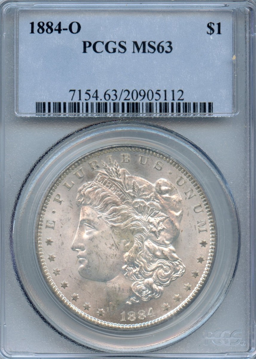 C - 1884 O - Morgan Dollar PCGS MS-63 - 7154 | eBay