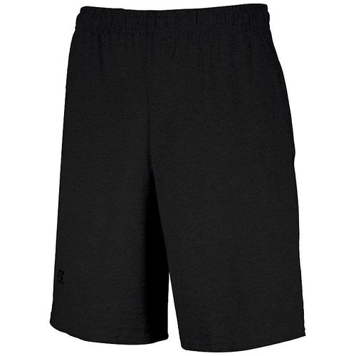5 PACK OF Russell Athletic Basic Seam Gym Cotton Pocket Shorts 25843M