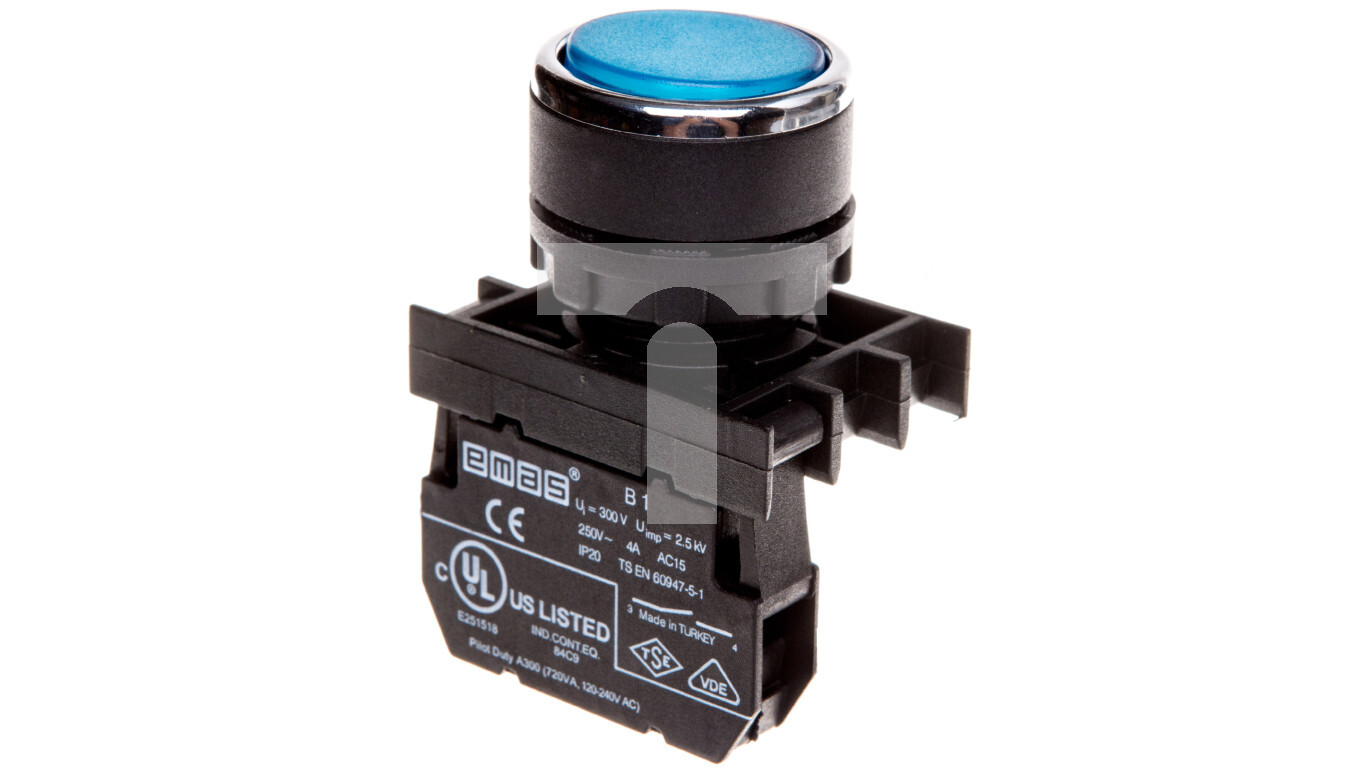 Control button covered, unstable, 1NO, blue T0-B100DM /T2UK
