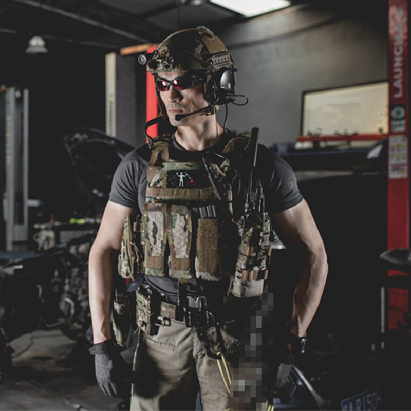 Pochette Triple Chargeur 5.56 EmersonGear - Support MOLLE Pour Gilet Tactique
