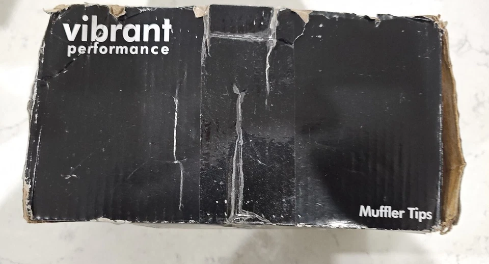 Vibrante punta de escape redonda SS 4 pulgadas (doble pared ángulo corte salida biselada) nueva Foto 3 de 3