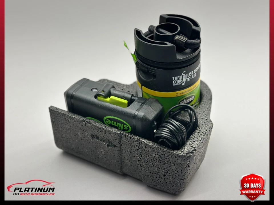 Slime Emergency Flat Tire Puncture Repair Kit W/ Air Compressor Pump Sealant Can - Image 2 of 4