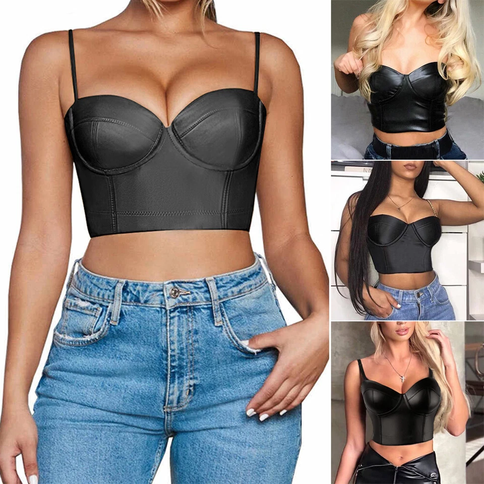 Mujeres Corsé Bustier con Cordones Prendas para el torso Lencería Sexy Chaleco Burlesco Gótico Talla Grande Foto 4 de 4