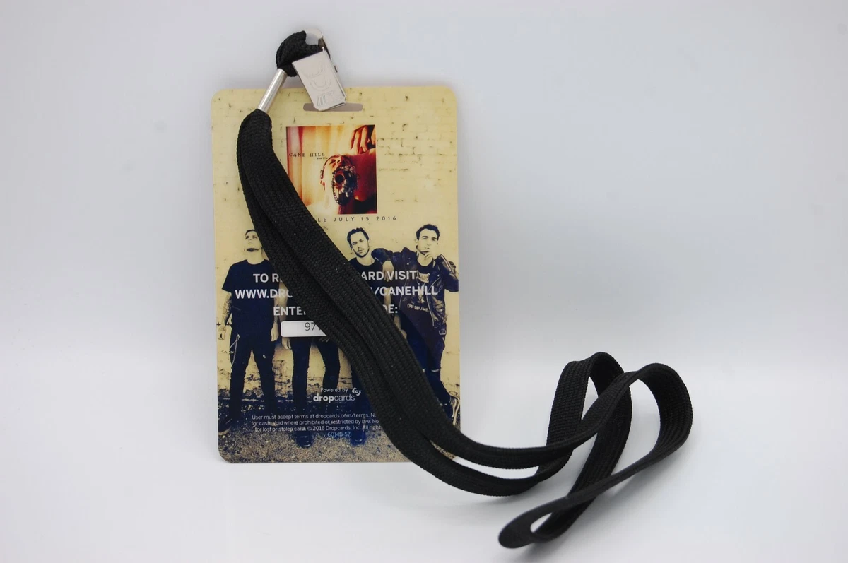 Cane Hill Smile Tour VIP Stage Pass with Lanyard New Official Band Merch