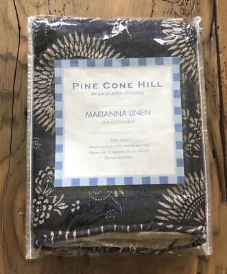 Pine Cone Hill Annie Selke MARIANNA (1) STANDARD Sham ~ 100% Linen ~ New
