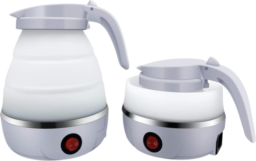 Portable Travel Foldable Electric Kettle Collapsible Water Boiler for Coffee Te