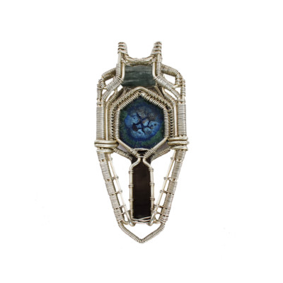 Nous - Sterling Silver Wire Wrapped Pendant