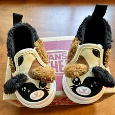 Vans Asher V Infant Toddler Shoes Sneakers Slip On Calico Cat Kitten Kitty 3T 3