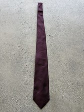 Vintage 1990s Villa Bugatti Red 100 Imported Silk Neck Tie Made in USA