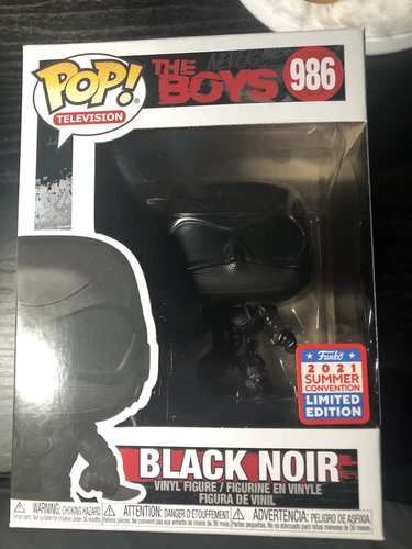 Black Noir #986 Funko POP! The Boys 2021 SDCC OFFICIAL Funkon Sticker Exclusive